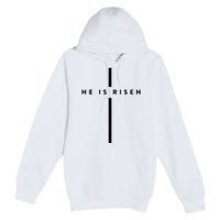 He Is Risen Cross Jesus Easter Day Christians Premium Pullover Hoodie