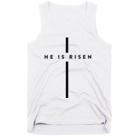 He Is Risen Cross Jesus Easter Day Christians Tank Top