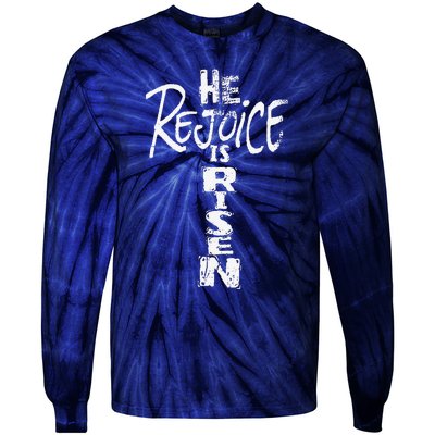 He Is Risen Rejoice Jesus Lives Easter Gifts Tie-Dye Long Sleeve Shirt