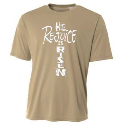 He Is Risen Rejoice Jesus Lives Easter Gifts Cooling Performance Crew T-Shirt