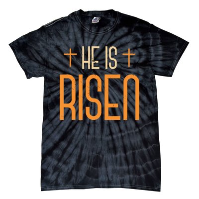 He Is Risen Sun Resurrection Easter Christian Tie-Dye T-Shirt