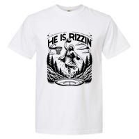 He Is Rizzin Funny Basketball Christian Religious Gift Garment-Dyed Heavyweight T-Shirt