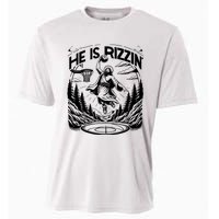 He Is Rizzin Funny Basketball Christian Religious Gift Cooling Performance Crew T-Shirt