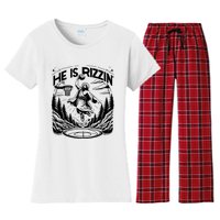 He Is Rizzin Funny Basketball Christian Religious Gift Women's Flannel Pajama Set