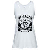 He Is Rizzin Funny Basketball Christian Religious Gift Ladies Essential Flowy Tank