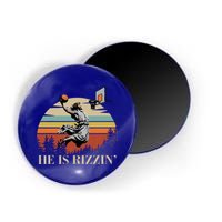 He Is Rizzin Jesus Playing Basketball Funny Easter Day Magnet