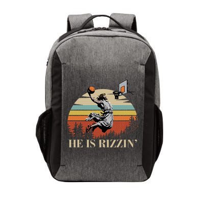 He Is Rizzin Jesus Playing Basketball Funny Easter Day Vector Backpack