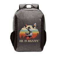 He Is Rizzin Jesus Playing Basketball Funny Easter Day Vector Backpack
