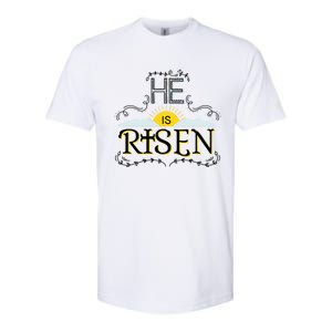 He Is Risen Resurrection Gift Jesus God Bible Cross Hoody Softstyle CVC T-Shirt