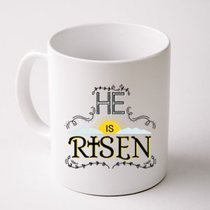 He Is Risen Resurrection Gift Jesus God Bible Cross Hoody Coffee Mug