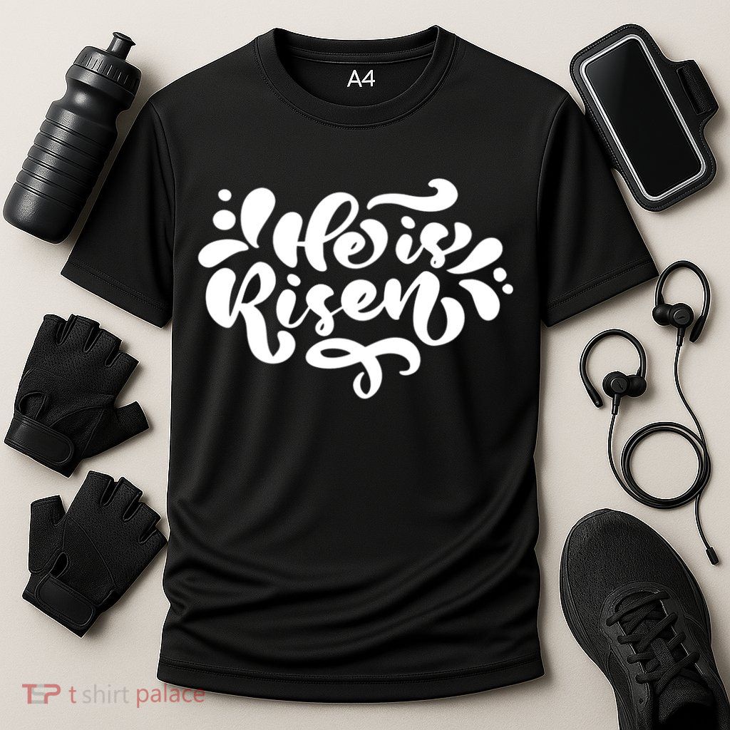 He Is Risen Easter Quote Performance Shirt