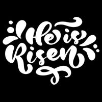 He Is Risen Easter Quote Drawstring Bag