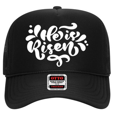 He Is Risen Easter Quote Trucker Hat
