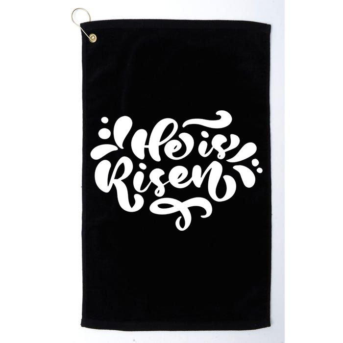 He Is Risen Easter Quote Golf Towel