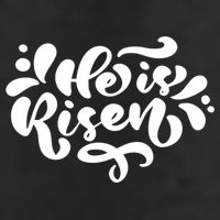 He Is Risen Easter Quote Golf Towel