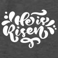 He Is Risen Easter Quote Vector Backpack