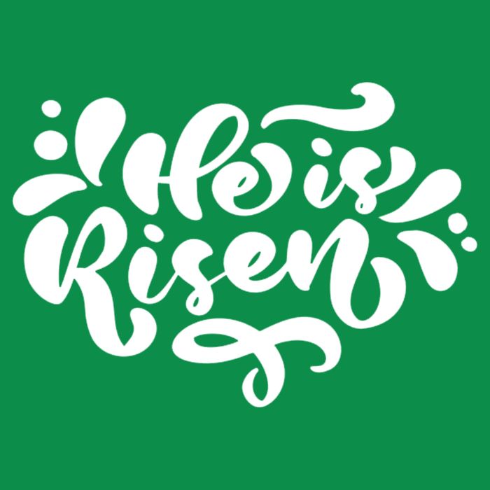He Is Risen Easter Quote Poster