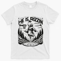 He Is Rizzin Funny Basketball Christian Religious Gift T-Shirt