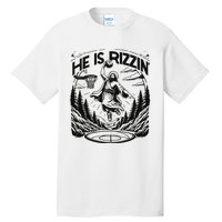 He Is Rizzin Funny Basketball Christian Religious Gift Tall T-Shirt