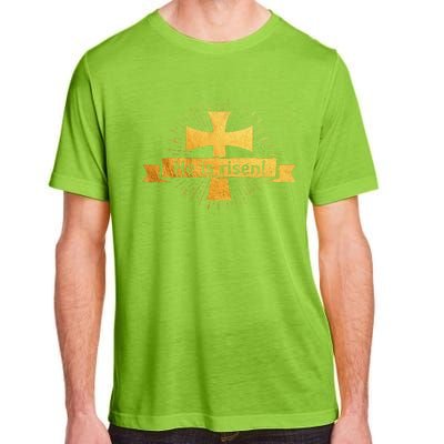 He Is Risen! Cross Easter Gift For Christians Cross Adult ChromaSoft Performance T-Shirt