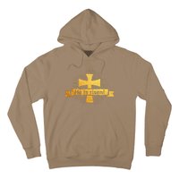 He Is Risen! Cross Easter Gift For Christians Cross Hoodie