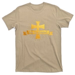 He Is Risen! Cross Easter Gift For Christians Cross T-Shirt