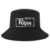 He Is Risen Matthew 28:6 Easter Sunday Cool Comfort Performance Bucket Hat
