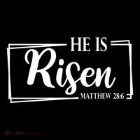 He Is Risen Matthew 28:6 Easter Sunday Youth Performance Sprint T-Shirt
