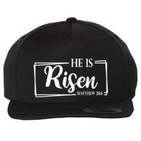 He Is Risen Matthew 28:6 Easter Sunday Wool Snapback Cap