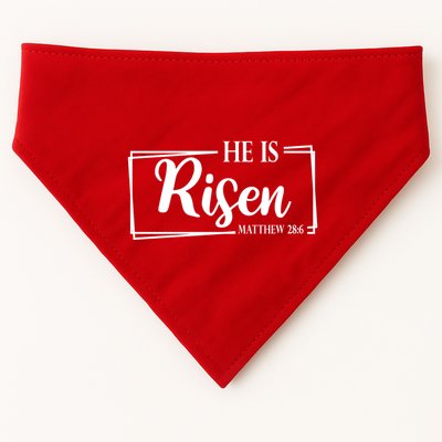 He Is Risen Matthew 28:6 Easter Sunday USA-Made Doggie Bandana