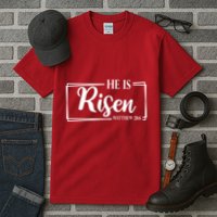 He Is Risen Matthew 28:6 Easter Sunday Tall T-Shirt