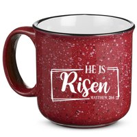 He Is Risen Matthew 28:6 Easter Sunday 15oz Campfire Ceramic Mug