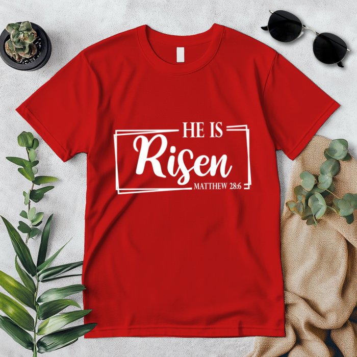 He Is Risen Matthew 28:6 Easter Sunday Premium T-Shirt