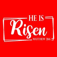 He Is Risen Matthew 28:6 Easter Sunday Tie-Dye T-Shirt