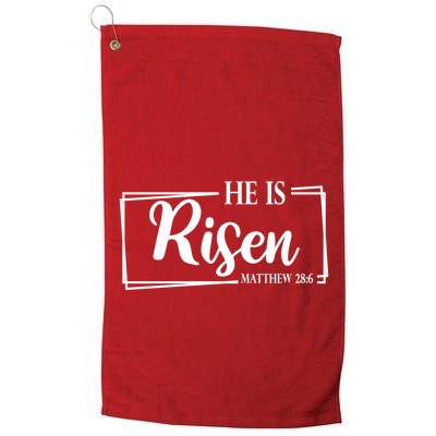 He Is Risen Matthew 28:6 Easter Sunday Golf Towel