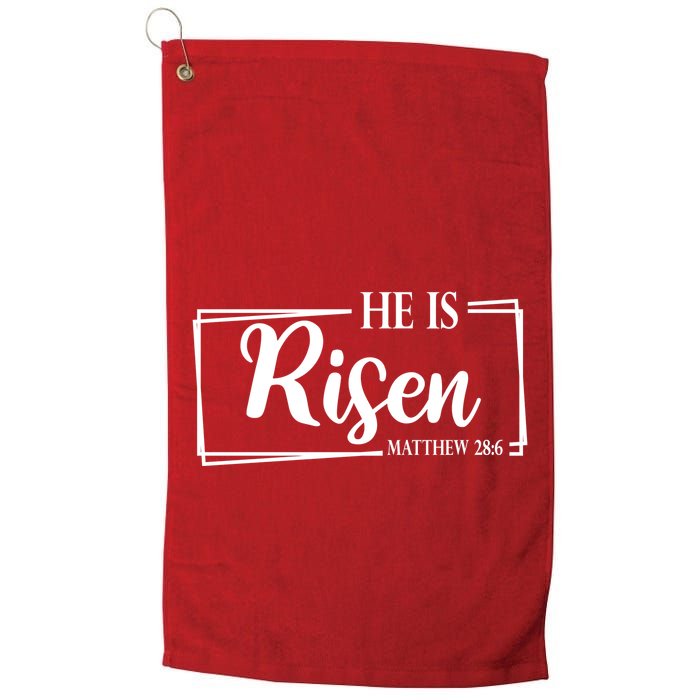 He Is Risen Matthew 28:6 Easter Sunday Golf Towel