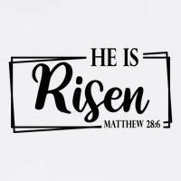 He Is Risen Matthew 28:6 Easter Sunday Garment-Dyed Sweatshirt