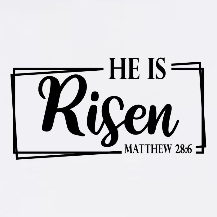 He Is Risen Matthew 28:6 Easter Sunday Garment-Dyed Sweatshirt