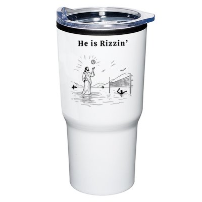 He Is Rizzin Jesus Volleyball Tumbler