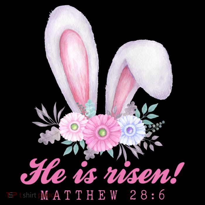 He Is Risen Easter Sunday Bunny Floral Sweatshirt