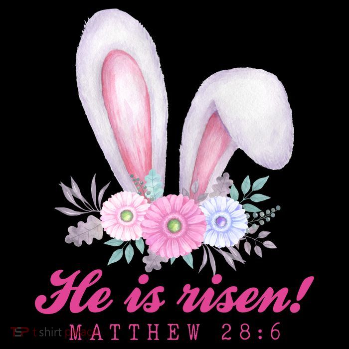 He Is Risen Easter Sunday Bunny Floral Mug