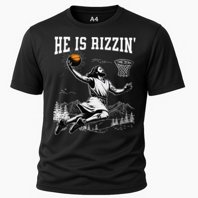 He Is Risen Rizzin Easter Jesus Christian Faith Basketball Performance Shirt