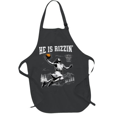 He Is Risen Rizzin Easter Jesus Christian Faith Basketball Apron