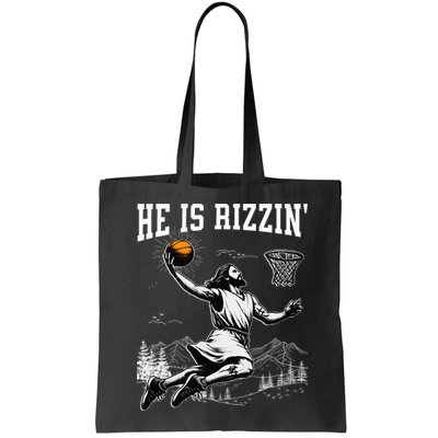 He Is Risen Rizzin Easter Jesus Christian Faith Basketball Bag