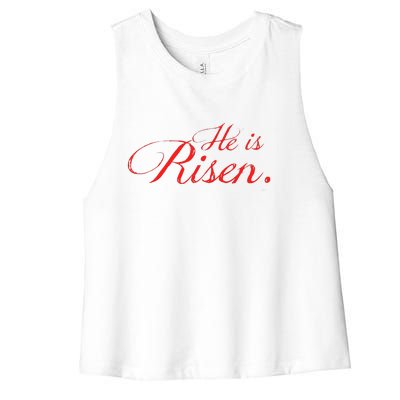 He Is RISEN!! A That Celebrates The Real Easter Women's Racerback Cropped Tank