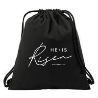 He Is Risen Jesus Easter Christian Drawstring Bag