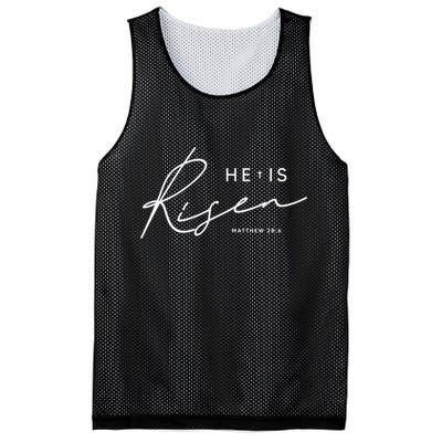 He Is Risen Jesus Easter Christian Mesh Reversible Basketball Jersey Tank