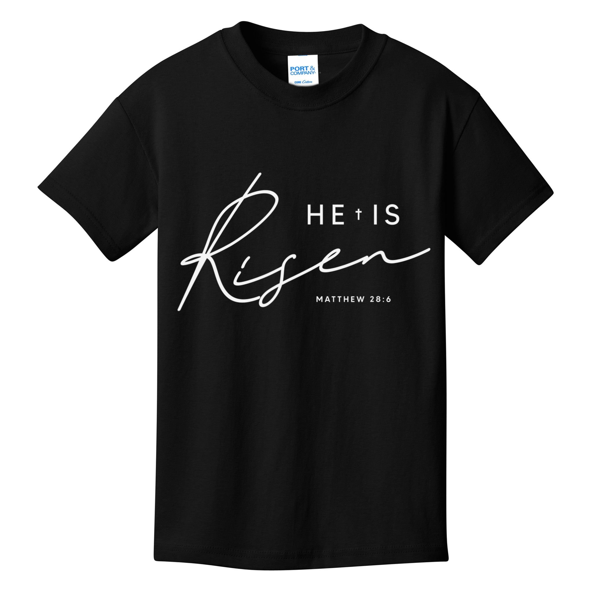 He Is Risen Jesus Easter Christian Kids T-Shirt