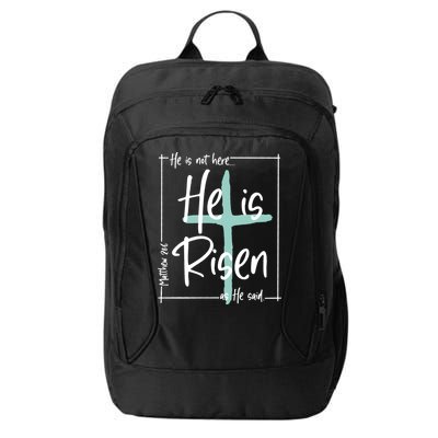 He Is Risen As He Said Christian Easter Day City Backpack