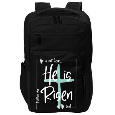 He Is Risen As He Said Christian Easter Day Impact Tech Backpack